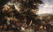 BRUEGHEL, Jan the Elder Garden of Eden fdgd Spain oil painting artist